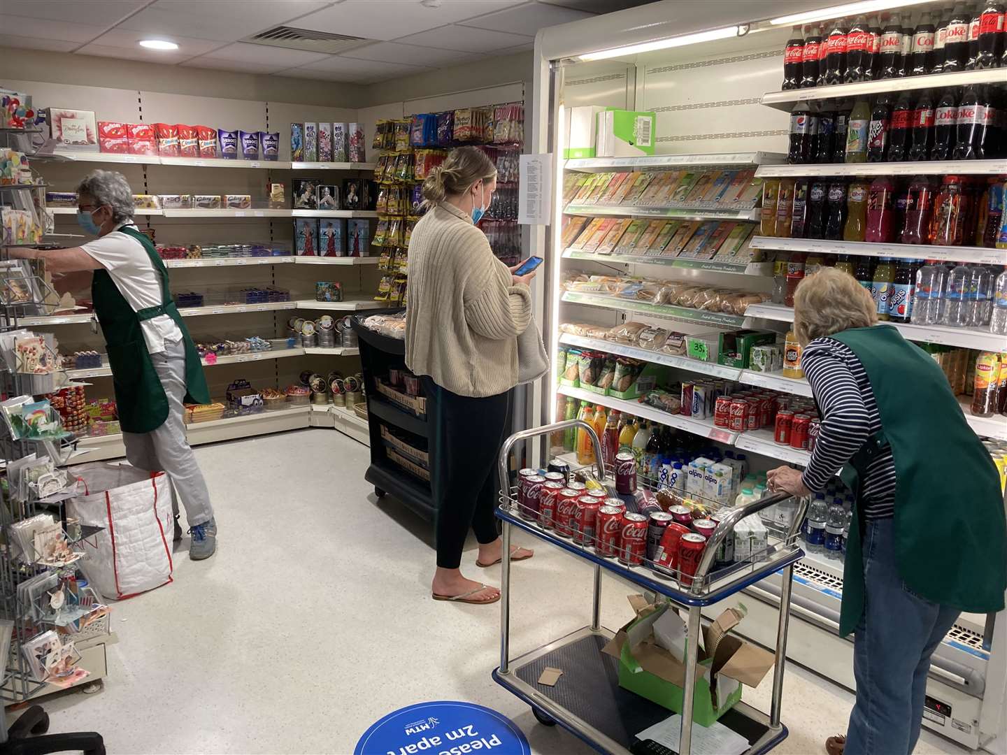 Inside the League of Friends' shop at Maidstone Hospital