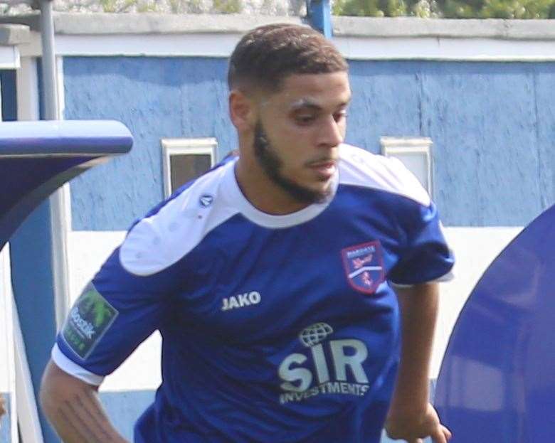 Jordan Chiedozie in action for former club Margate