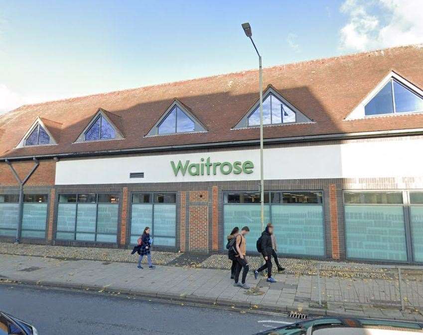 A woman has been taken to hospital after being hit by a car near Waitrose in St George's Place, Canterbury. Picture: Google