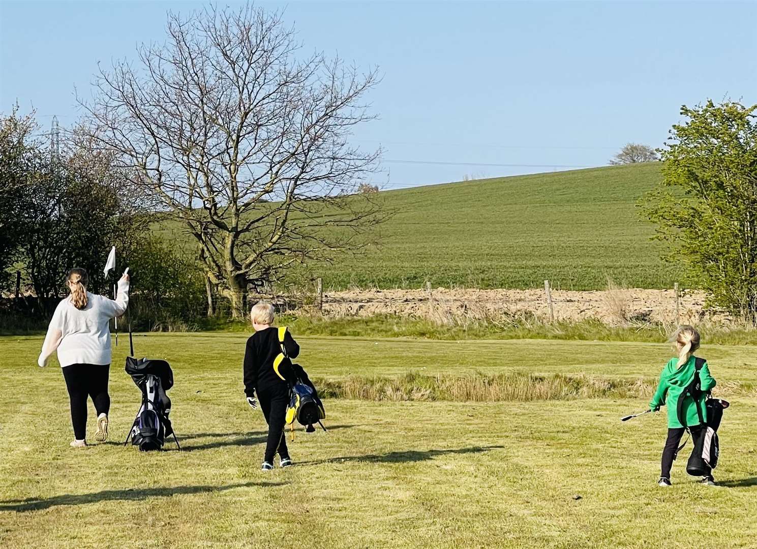 Youngsters enjoying a game of golf at the Sittingbourne Golf Centre in Church Road, Tonge