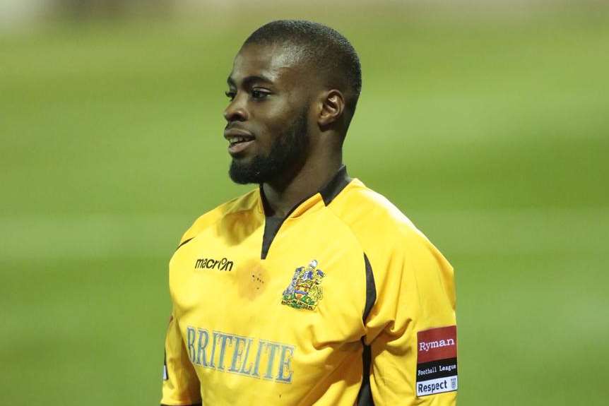 Alex Akrofi could feature for Maidstone Picture: Martin Apps