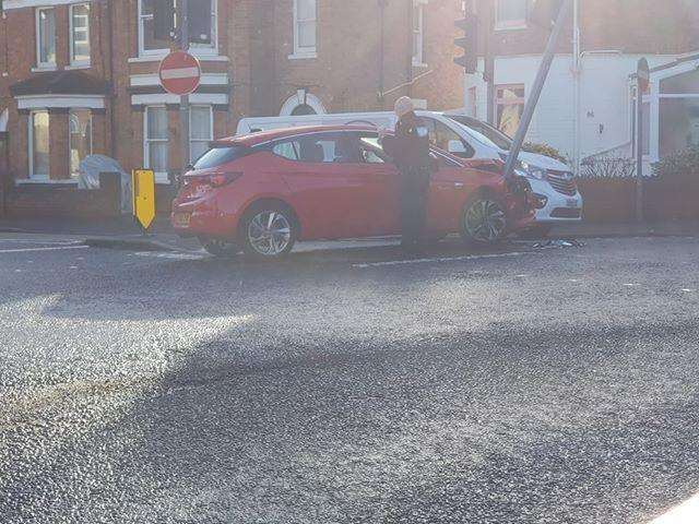 The accident at Park Farm Road. Credit: Natalie King (6041355)