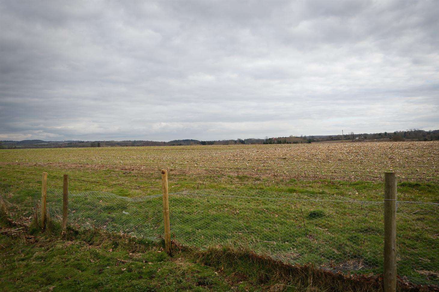 Site of proposed Waterside Park off the A20 Ashford Road, Hollingbourne