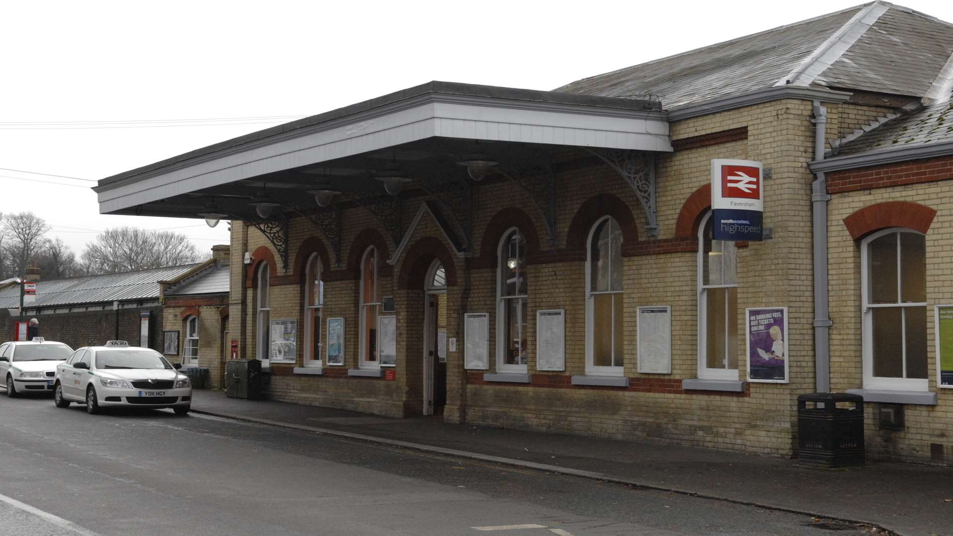 Faversham railway station.
