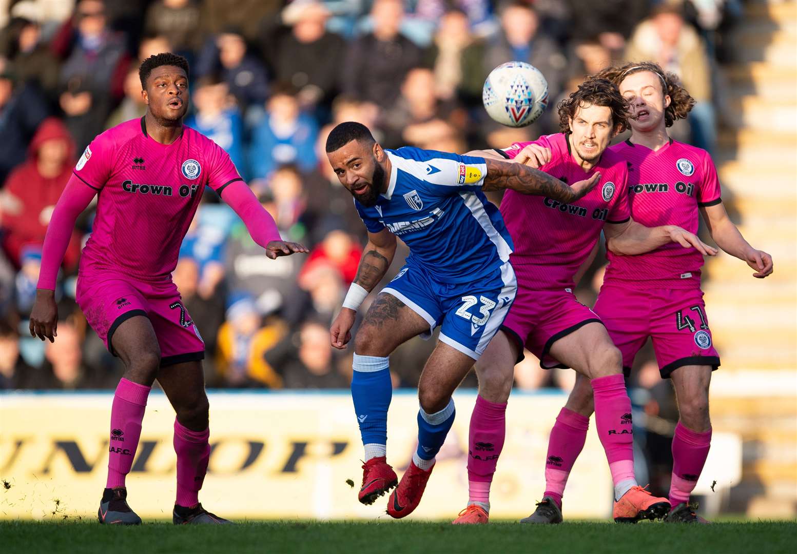 Alex Jakubiak made an impact for the Gills against Rochdale Picture: Ady Kerry