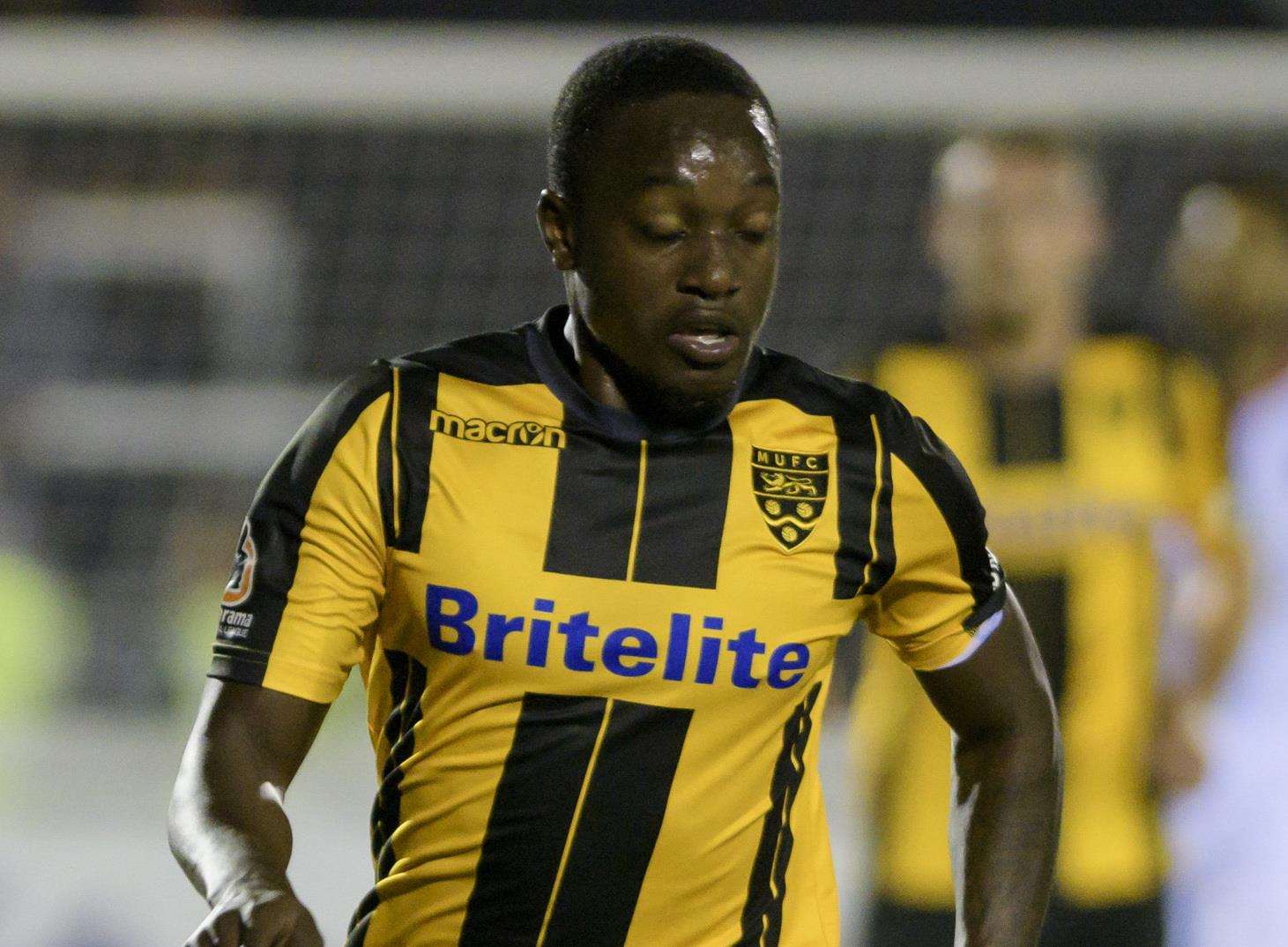 Jamar Loza in action for Maidstone Picture: Andy Payton