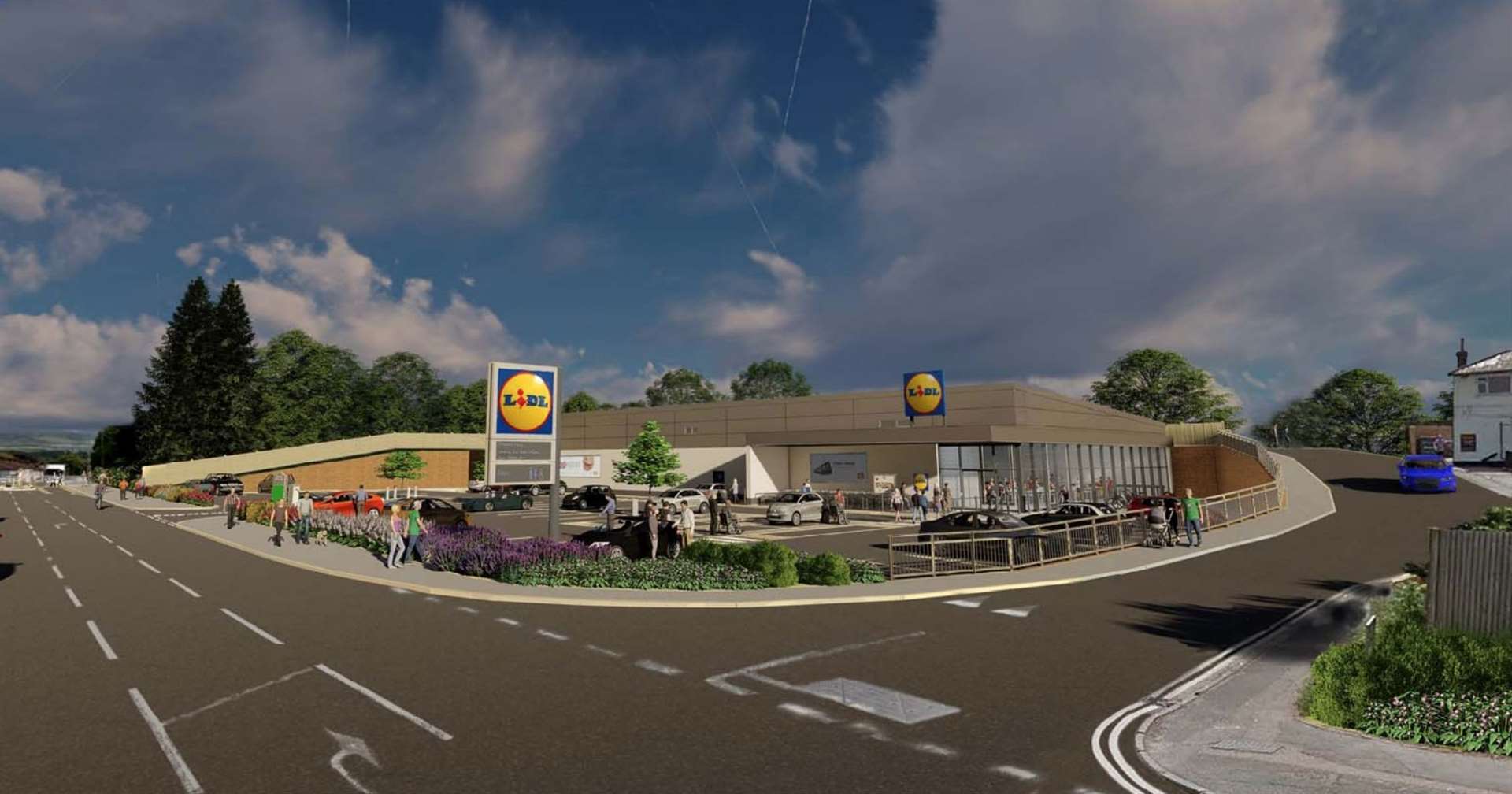 CGI of the new Lidl in Ditton. Picture credit: One Design Architectural Services Ltd