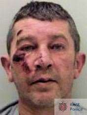 Matthew Breaker has been jailed after committing a violent assault in Sittingbourne. Picture: Kent Police