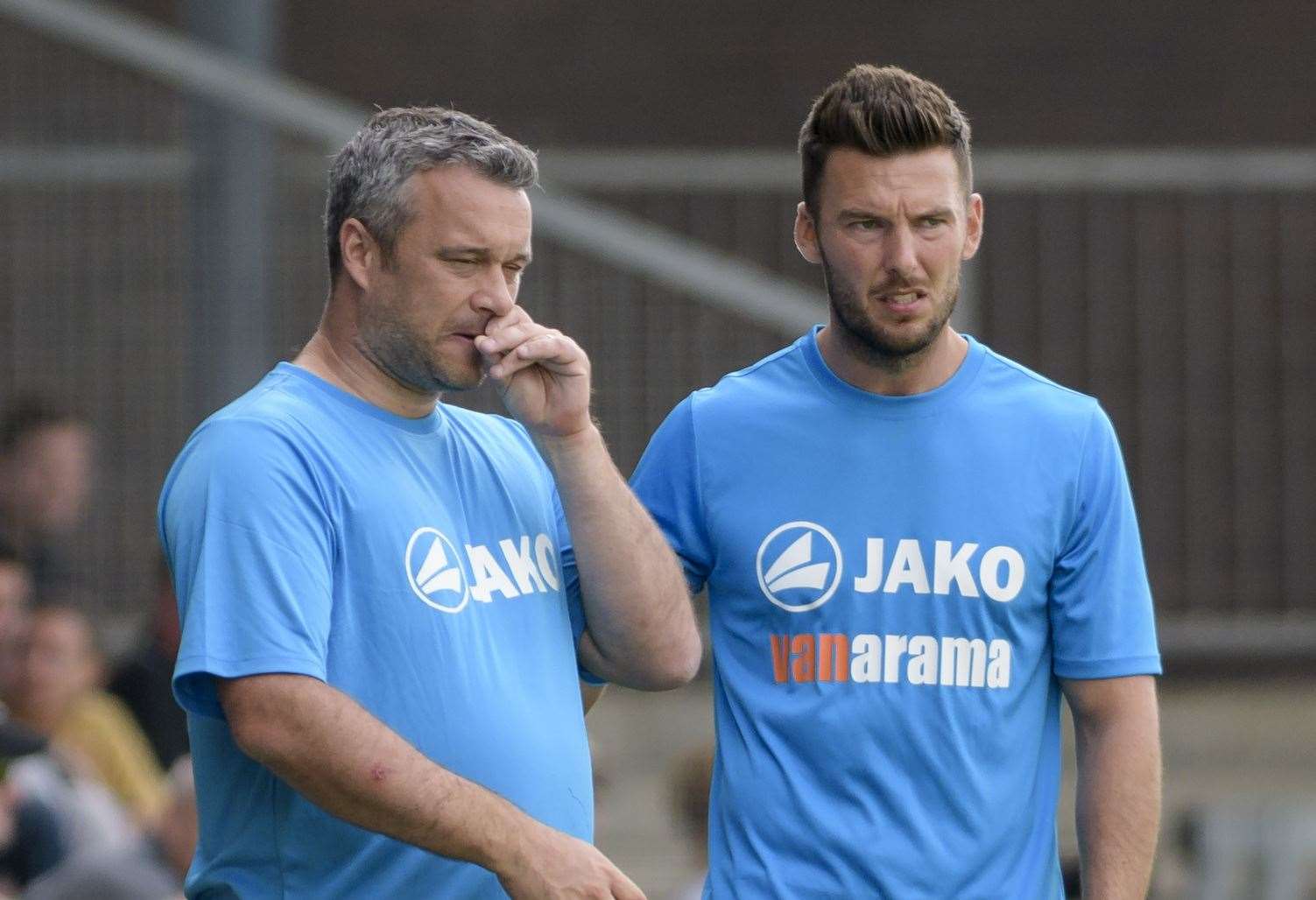 Dartford joint-managers Adam Flanagan and Jamie Coyle Picture: Andy Payton