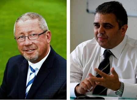Gills chairman Paul Scally, left, and Jimmy Russo