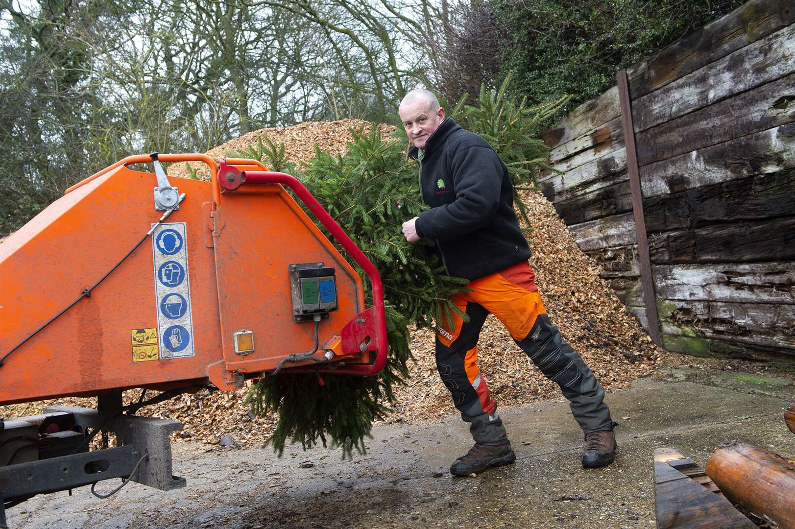 Households with a real tree are encouraging to recycle it once they're finished with festive celebrations