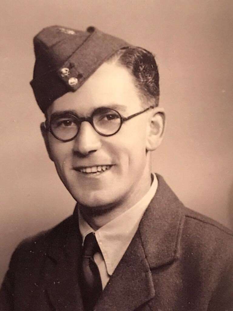 David King aged 20, when he served in the RAF