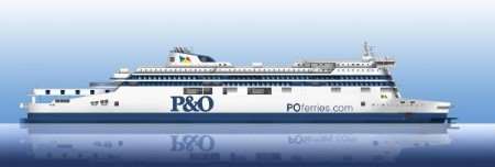 An artist's impression of the new P&O ferry