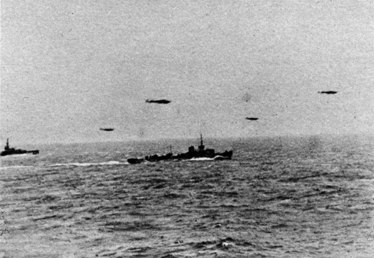 The Luftwaffe and patrol boat escort for the Channel Dash. Picture: Royal Navy