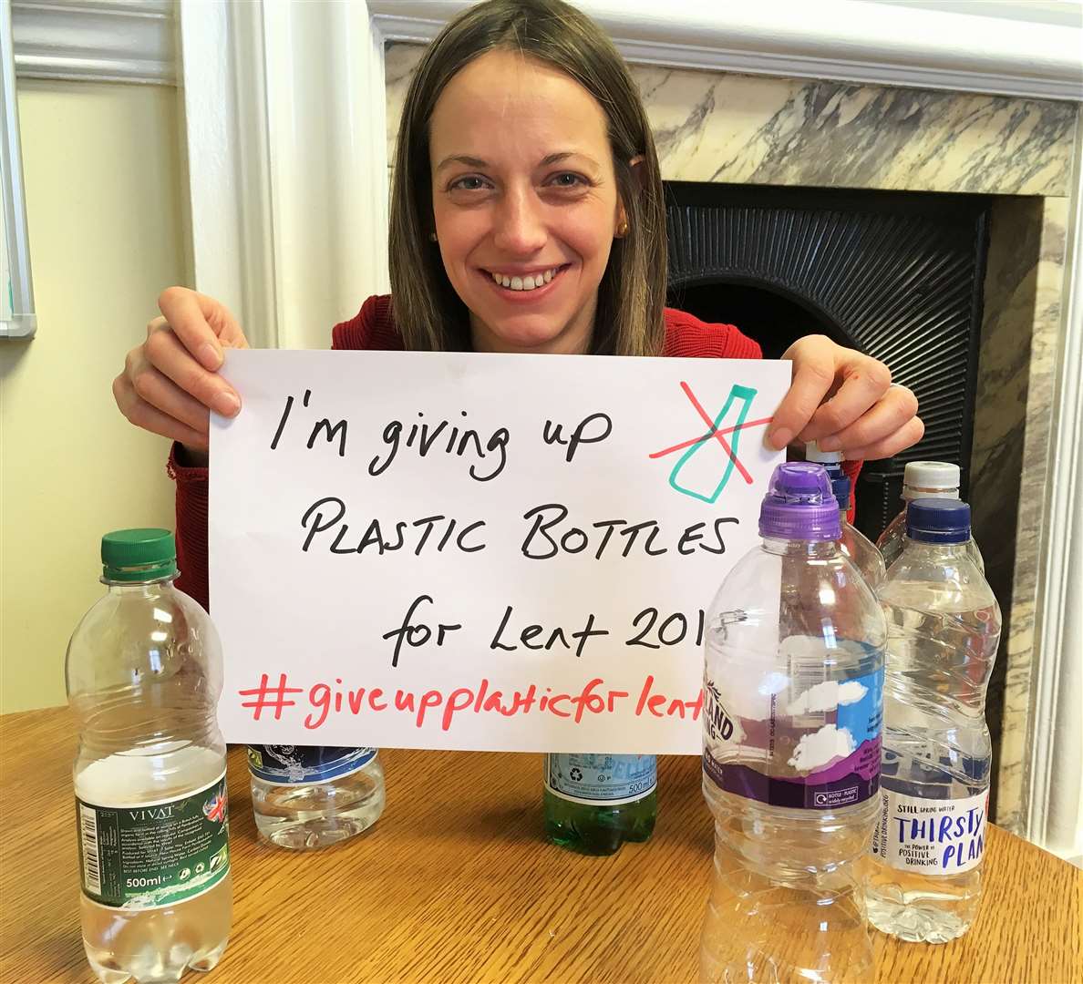 MP Helen Whately said no to plastic bottles for Lent. Picture: Helen Whately