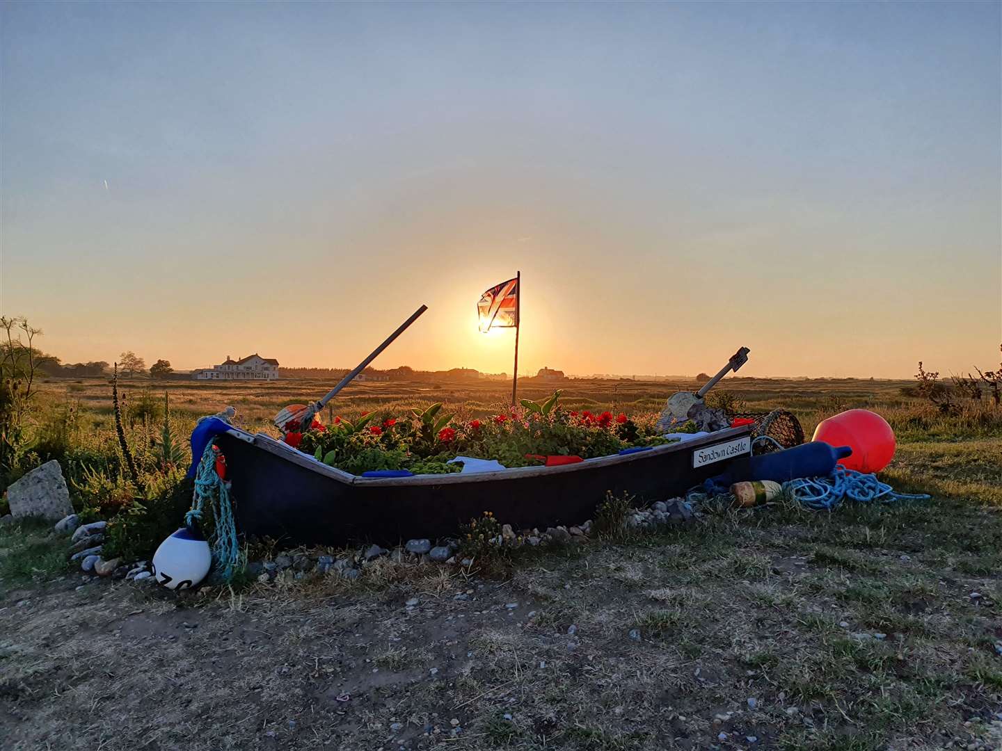 The flower packed boat has long been an attraction on the seafront. David Tilby's Sunset at Sandown Community Garden won the Mercury's photo competition and is on the front page of the 2021 calendar.