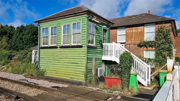 The Victorian signal box at Chartham will be preserved