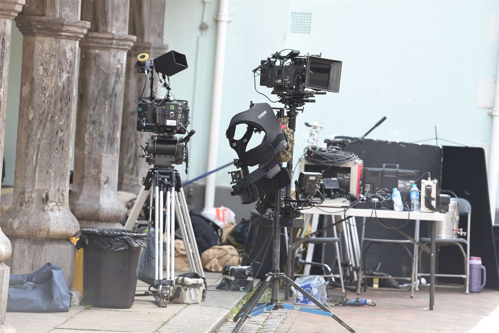 Film crews will use the Guildhall as a back drop again at the weekend to film a new Bollywood comedy