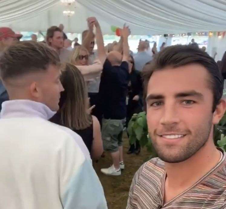 Love Island winner Jack Fincham was at the event on Bank Holiday Monday. Picture: Instagram
