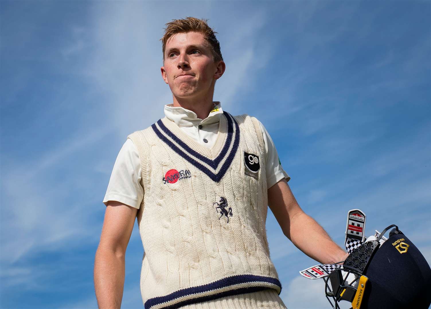 Kent opener Zak Crawley went for a golden duck in England's first innings Picture: Ady Kerry