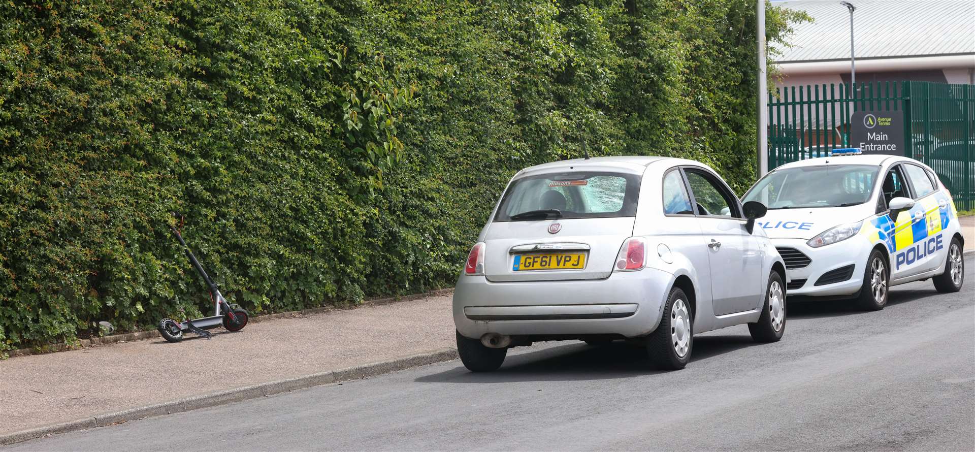 Featherby Road in Twydall, Gillingaham, was closed following the collision. Image: UKNIP