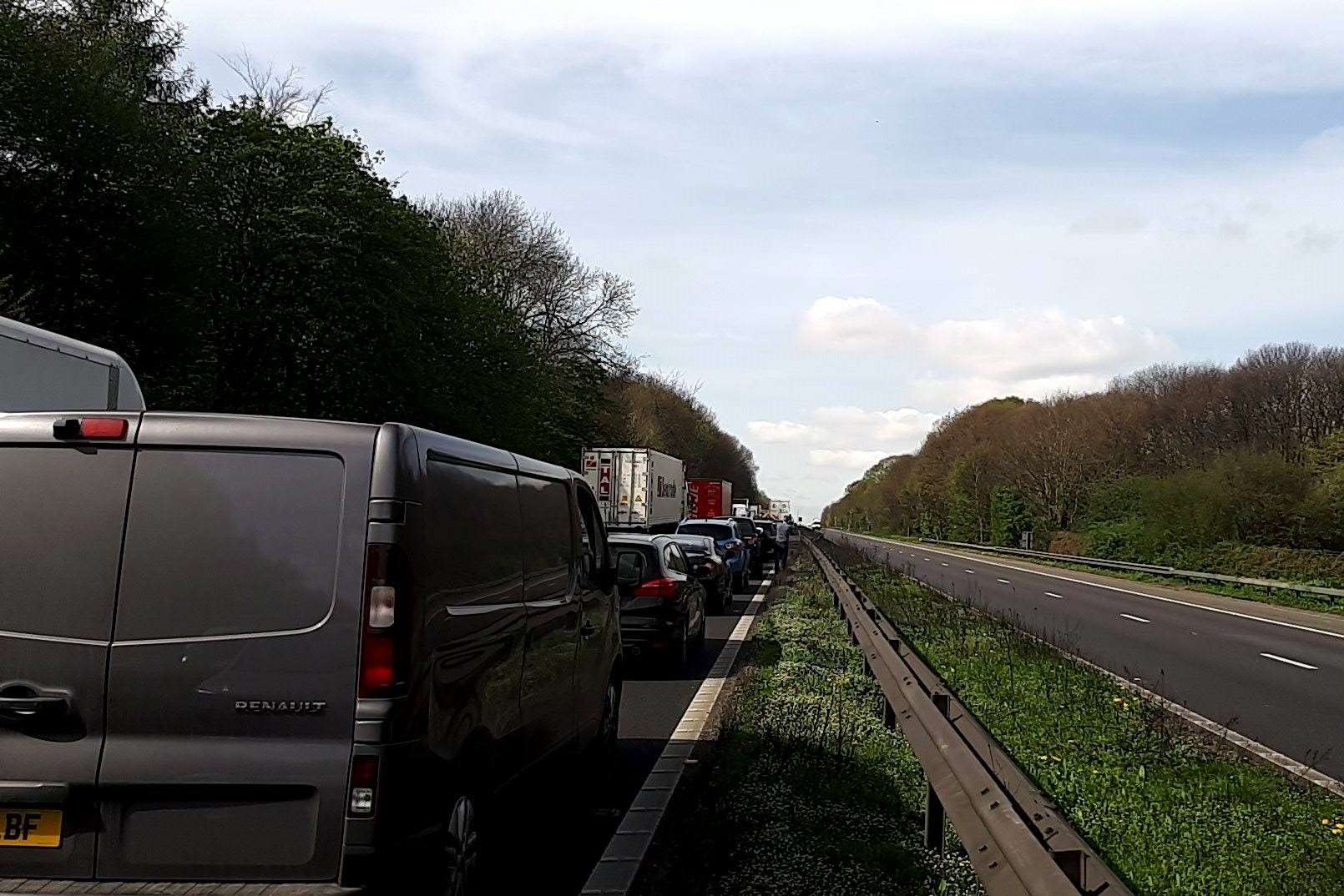 Delays on the London-bound M2