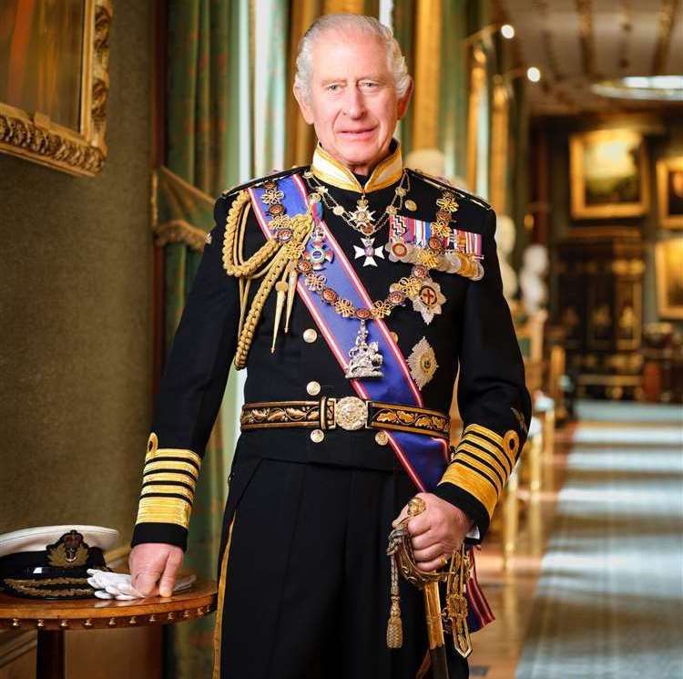 The new portrait revealed by the Cabinet Office. Image: Hugo Burnand/Royal Household/Cabinet Office/PA.