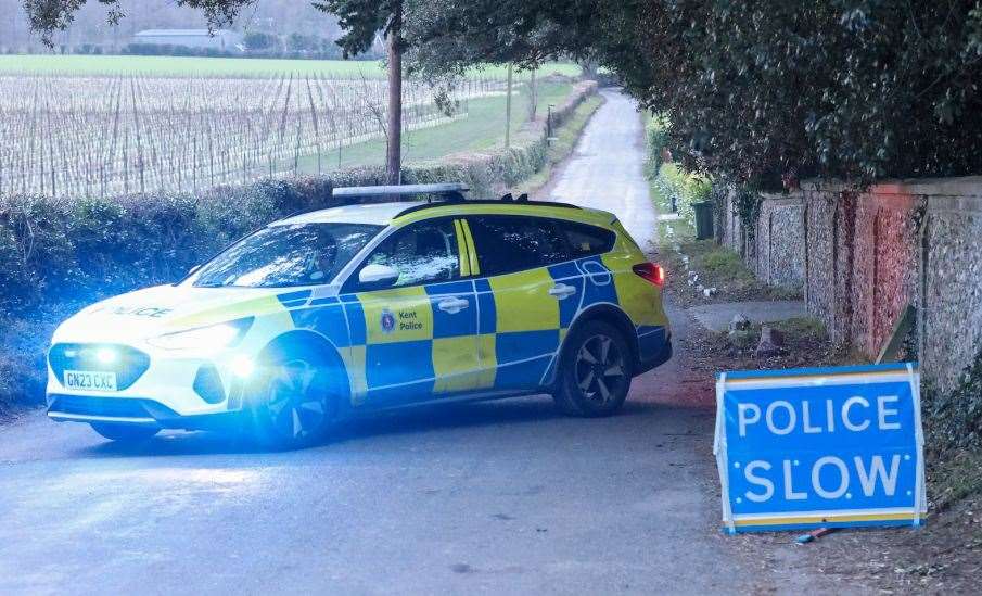 A man and a woman in their 60s died after a crash in Thurnam Lane, Bearsted, in January. Picture: UKNIP