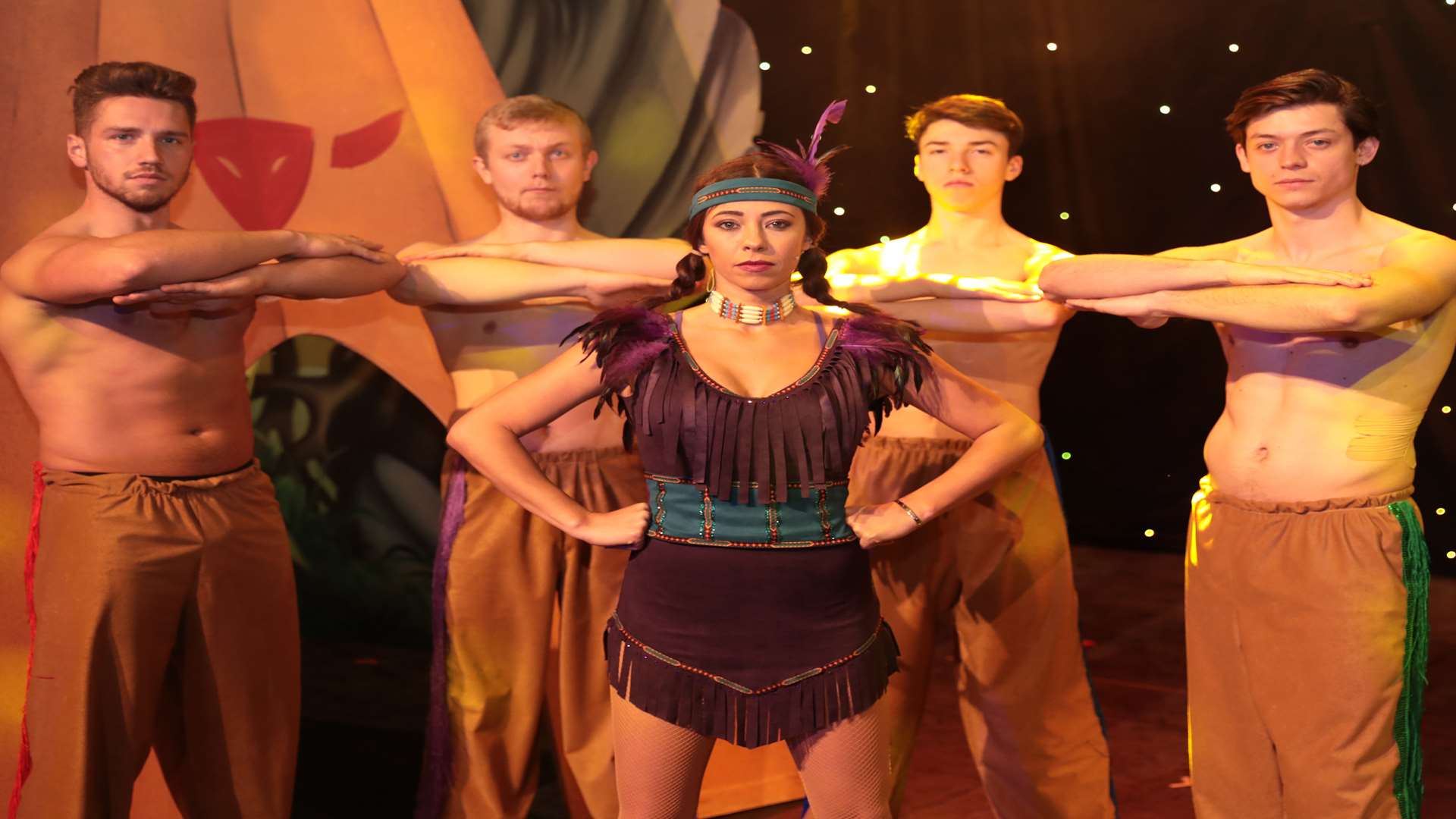 Pascal Craymer as Tiger Lily in Peter Pan at the Maidstone Studios