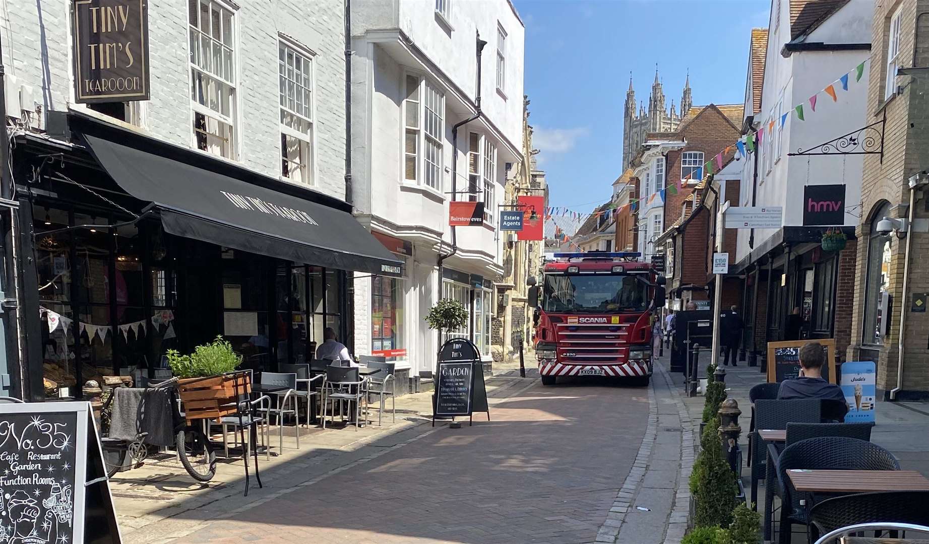 Fire crews were sent to St Margaret's Street