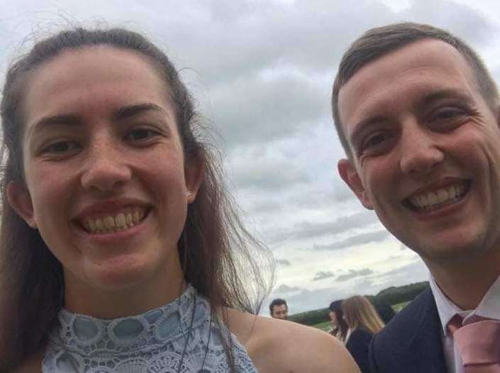 Jordan Dawes and her cousin-in-law James Elliott, who is running the London Marathon in her memory