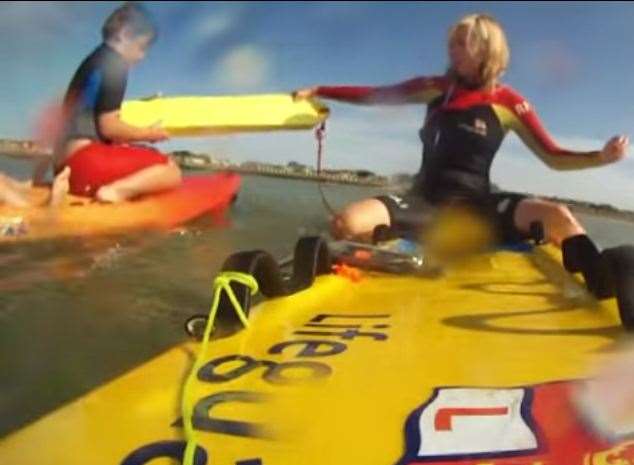 RNLI lifeguard Rebecca Kearney rescued the boys