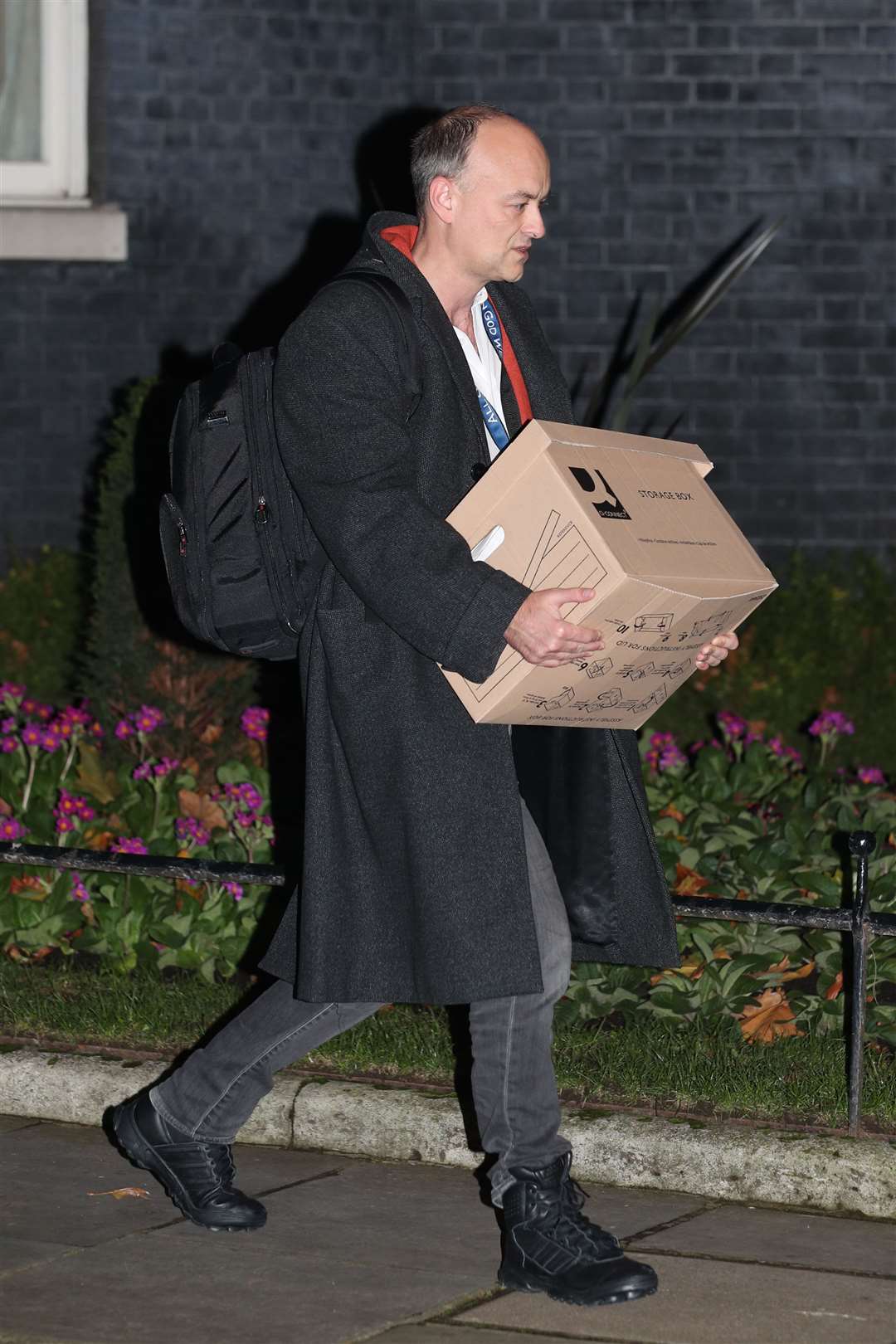 Dominic Cummings leaving Downing Street on Friday evening (Yui Mok/PA)