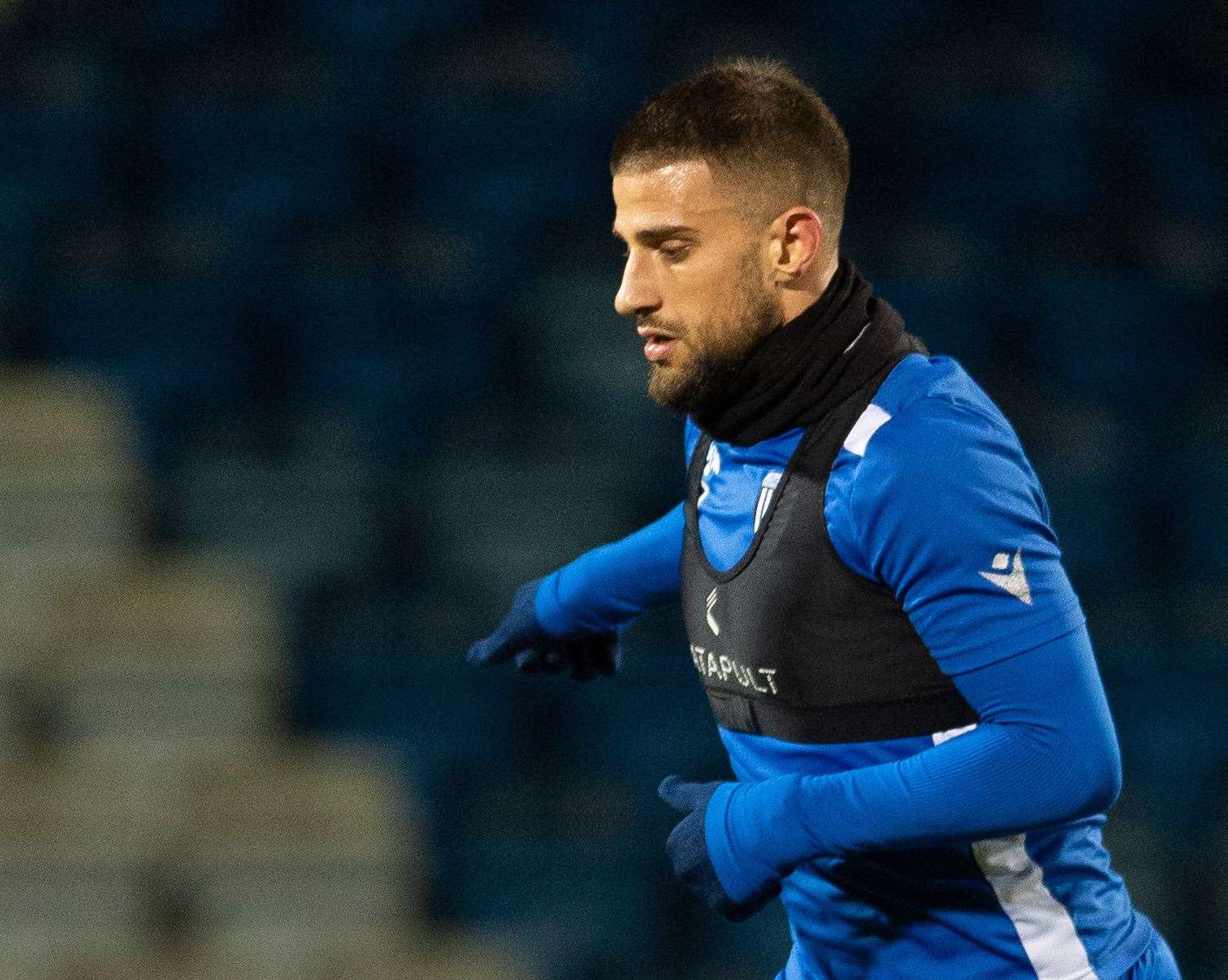 Gillingham defender Max Ehmer is keeping fit at home