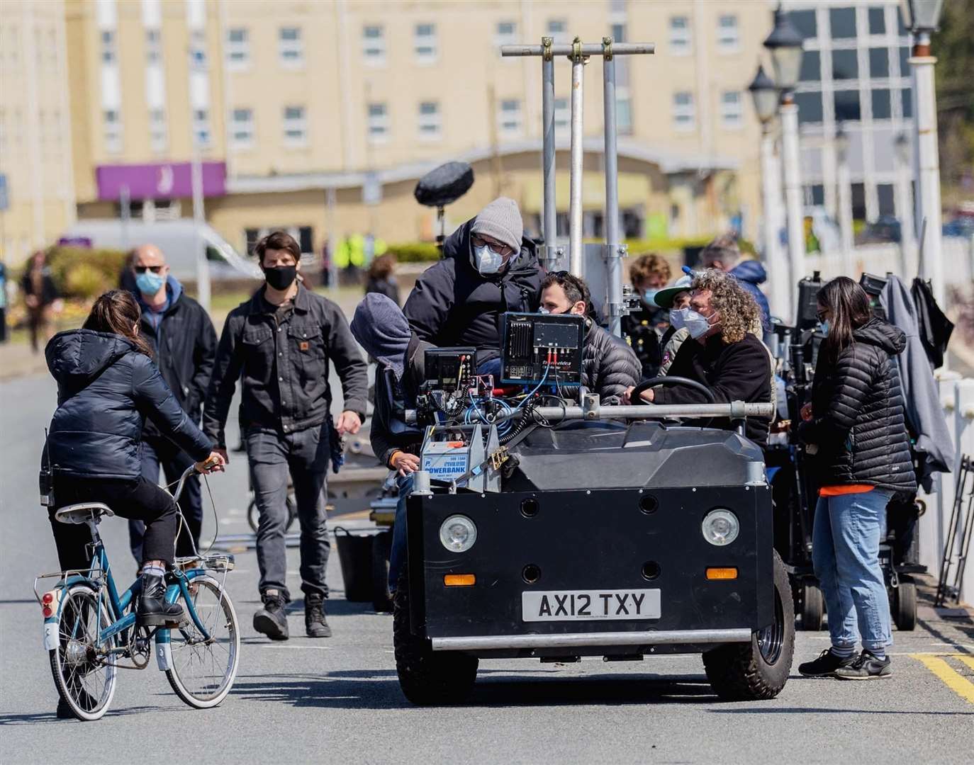 Danny Boyle is seen filming Pistol on Dover seafront Picture: Stuart Brock (47034479)