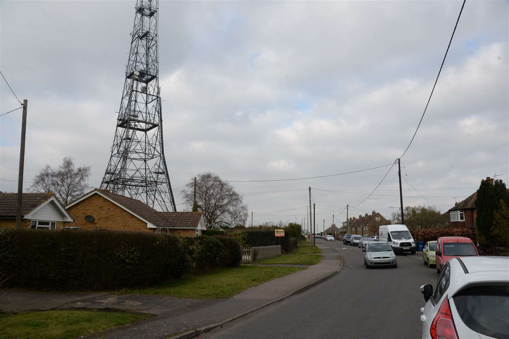 The former RAF mast in Courtenay Road Dunkirk, near Faversham. Picture: Chris Davey