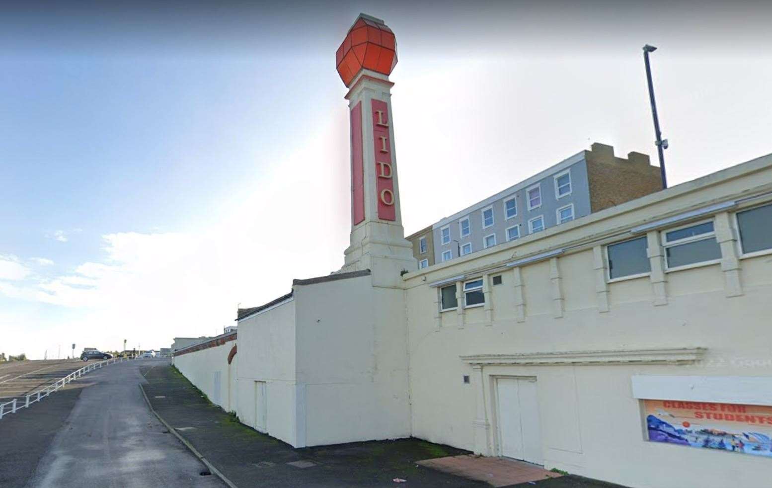 The Lido in Margate has been cordened off by police. Picture: Google