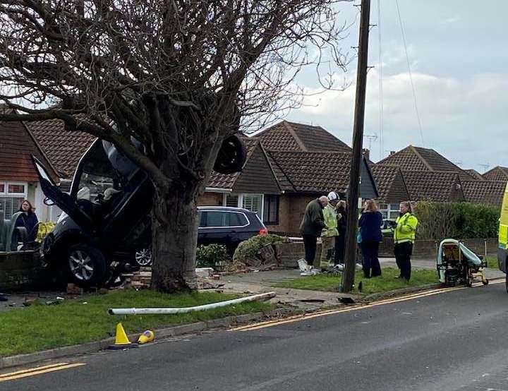 The crash happened in Birchington at about 3pm. Terry Thompson