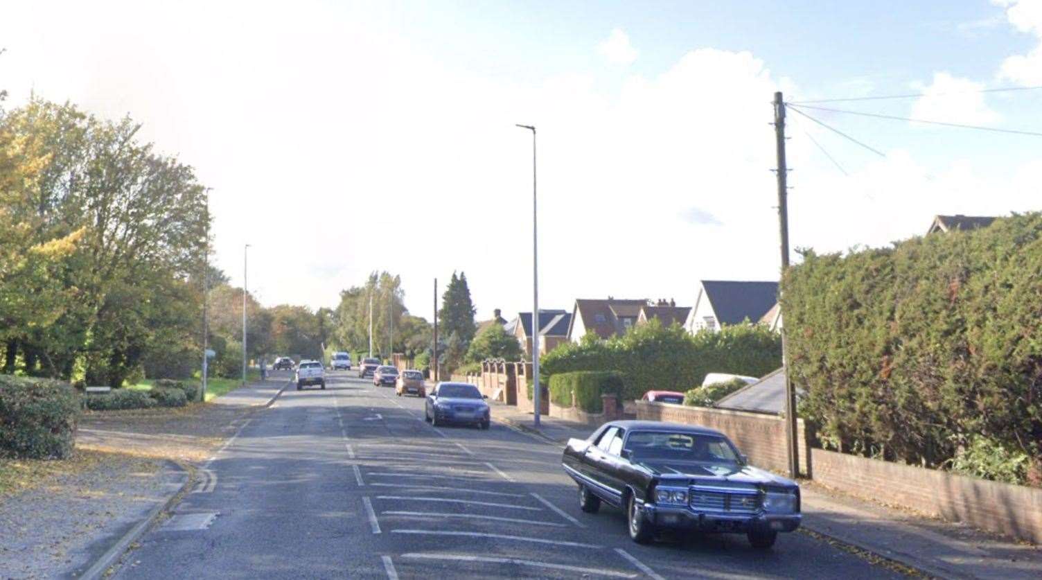 A230 Horsted Way in Chatham was closed after a woman and a girl were hit by a car. Picture: Google Maps