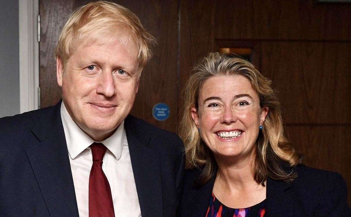 Boris Johnson and Anna Firth