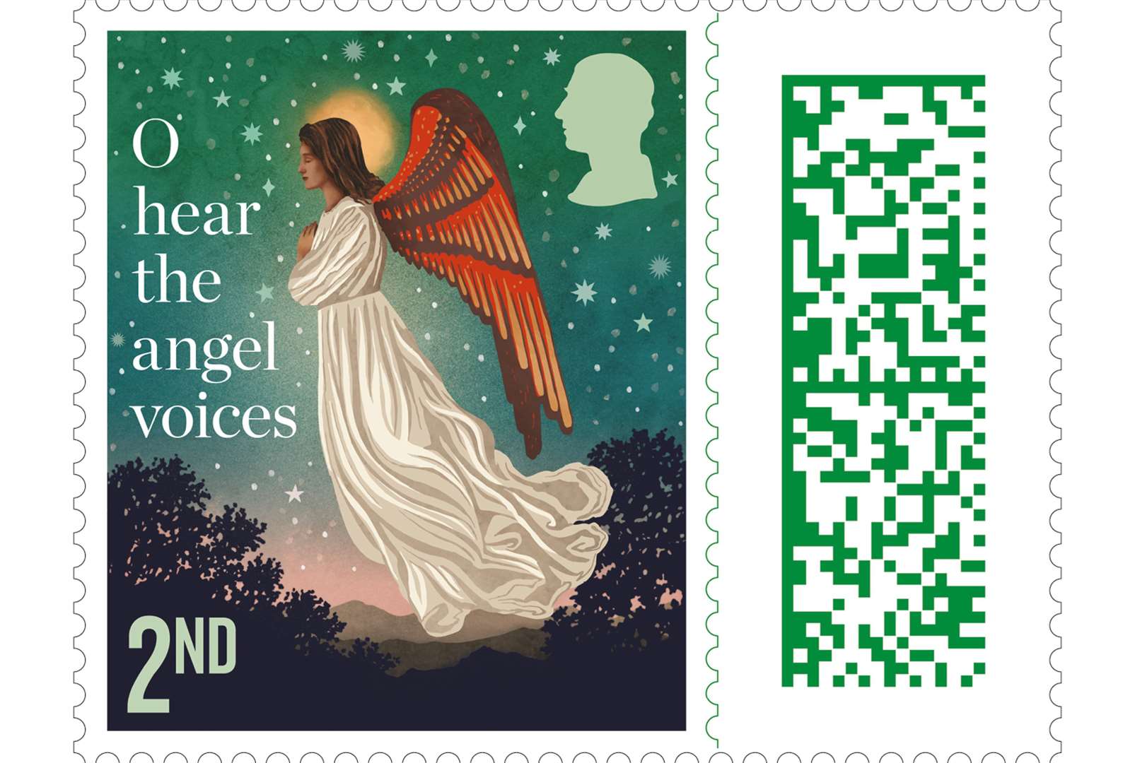 The first Christmas stamps were launched in 1966. Image: Royal Mail.