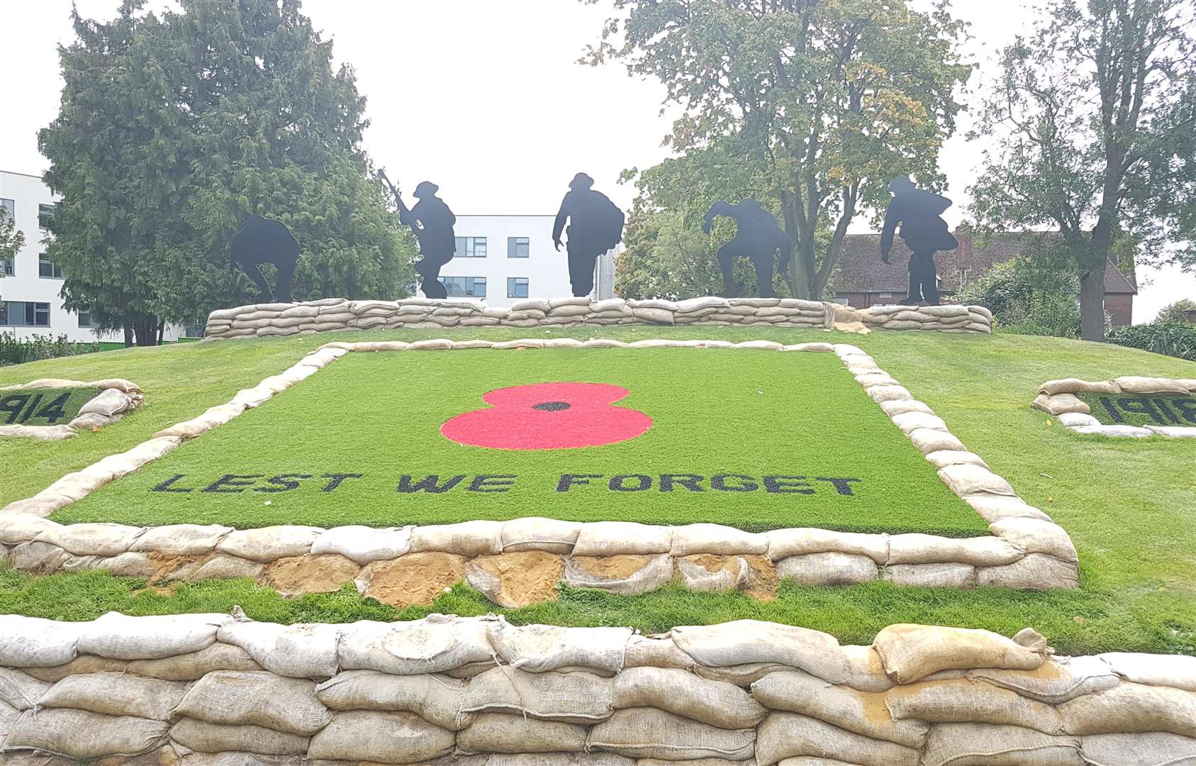 The First World War exhibition pieces in the Memorial Gardens will move across town