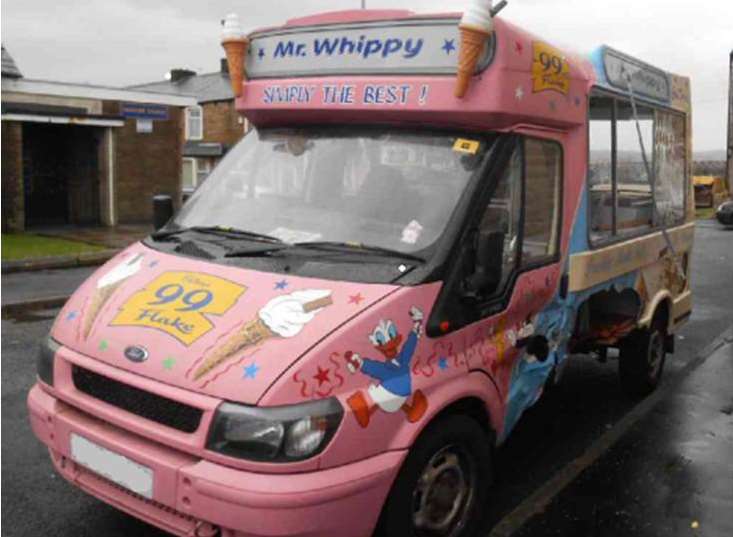 The Mr Whippy ice cream van