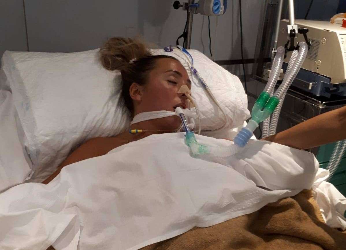 Hayley Bray was left paralysed and heavily sedated within 48 hours of seeking medical assistance for what she thought was a UTI