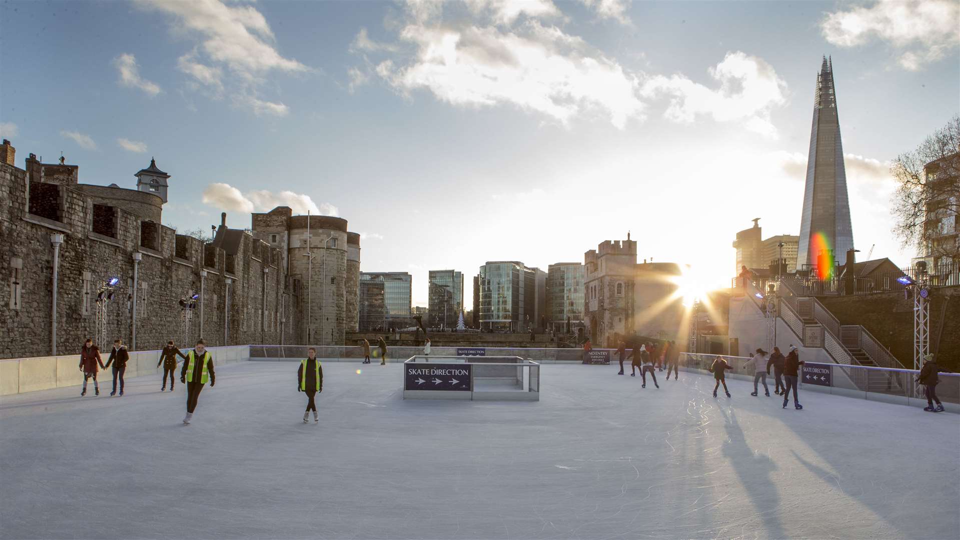The Tower of London ice rink has a central London location