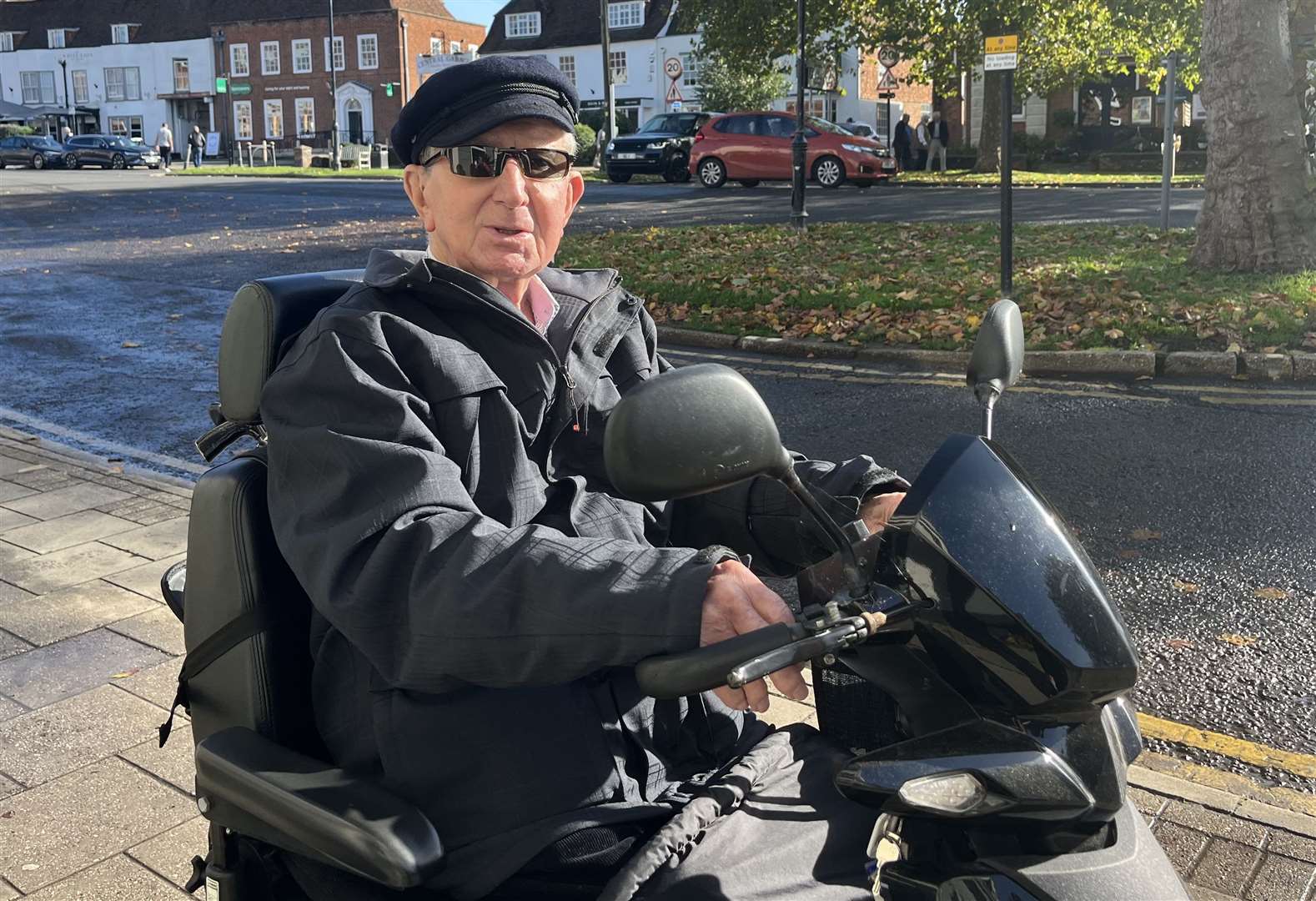 Peter Lake says he never has a smooth ride when travelling around Tenterden high street