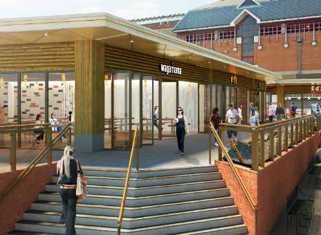 Graphic of the new restaurant terrace at intu Bromley shopping centre