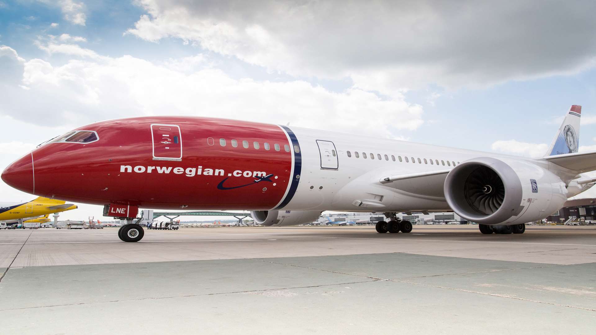 Norwegian's brand new Boeing 787 Dreamliner aircraft