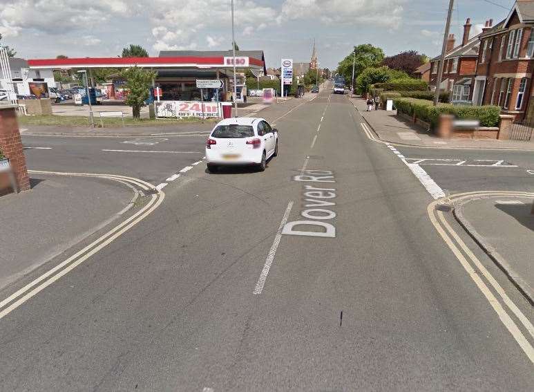 Police are attending an accident in Dover Road, Walmer. Picture: Google Maps