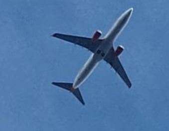 The low-flying plane spotted above Maidstone. Picture: Leo Harris